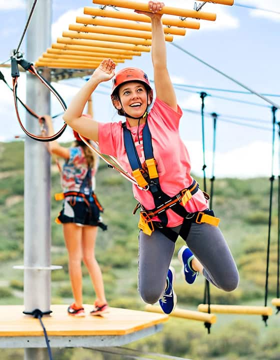 Sky Trek aerial climbing course at The EDGE