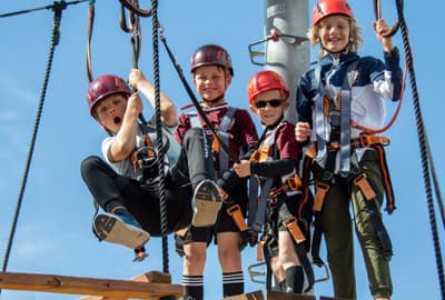 Kids enjoying the adventure