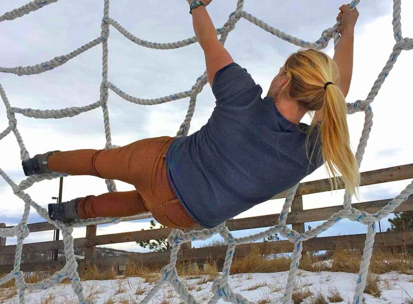 Colorado's largest warped wall at The EDGE ninja course