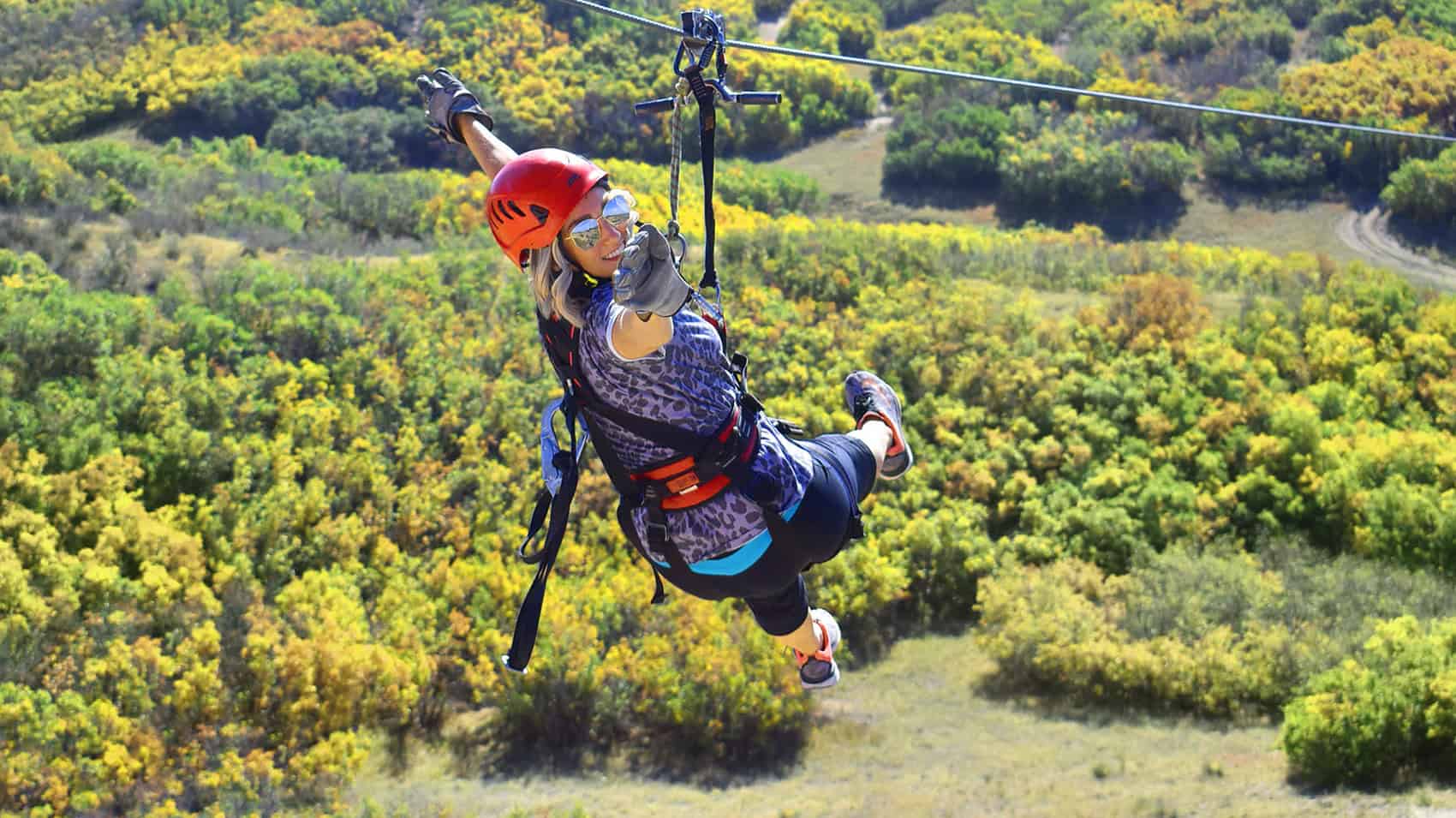 Summer ziplining at The EDGE